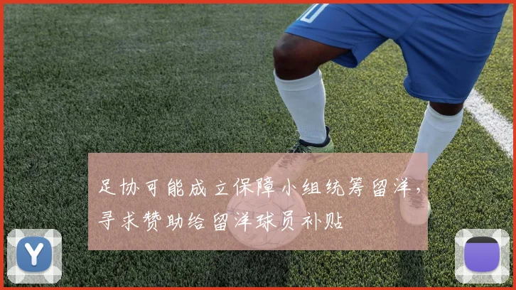 足协可能成立保障小组统筹留洋，寻求赞助给留洋球员补贴
